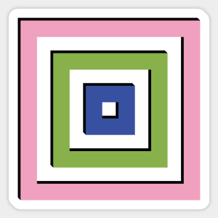 Geometric Squares Sticker